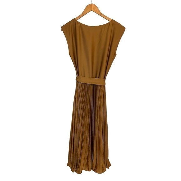 H&M Calf Length Midi Sleeveless Dress with Full & Drapey Plisse Skirt - Picture 11 of 16